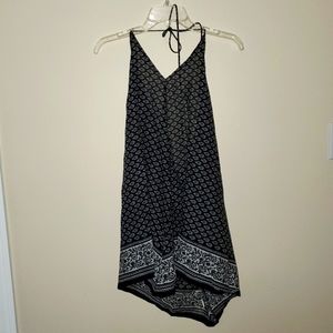 Band of Gypsies Black & White Boho Halter Top sz. Medium